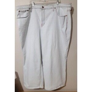 MADEWELL Women's Blue The Plus Wide-Leg Crop Jean SIZE 28W NE082 ($128)